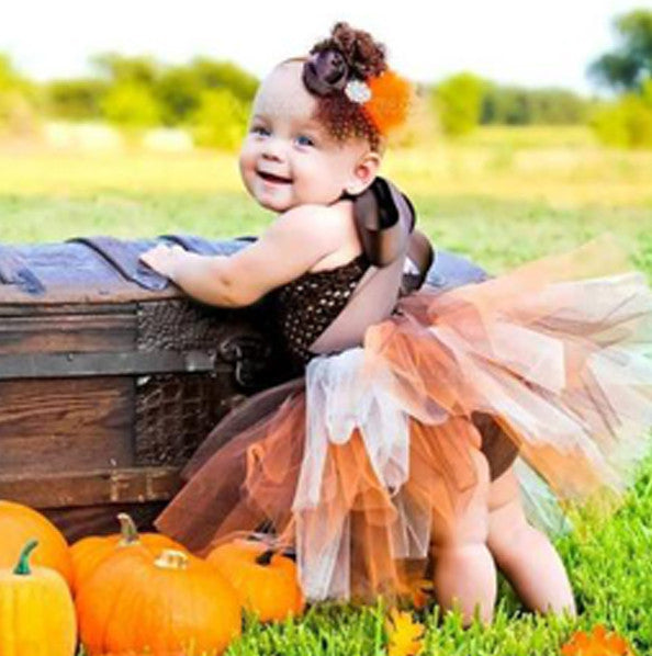 Fall Leaves Baby Girl Tutu Dress