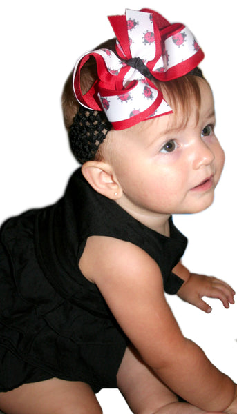 Cute Lady bug Hairbow or Baby Headband