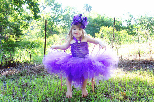 Infant Toddler Purple Tulle Tutu Dress