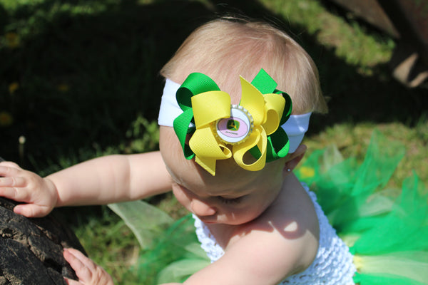 Green Yellow John Deere Infant Toddler Tutu Dress
