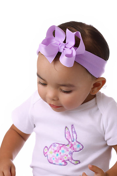 Simple Solid Color Infant Bow Headbands- CHOOSE COLOR