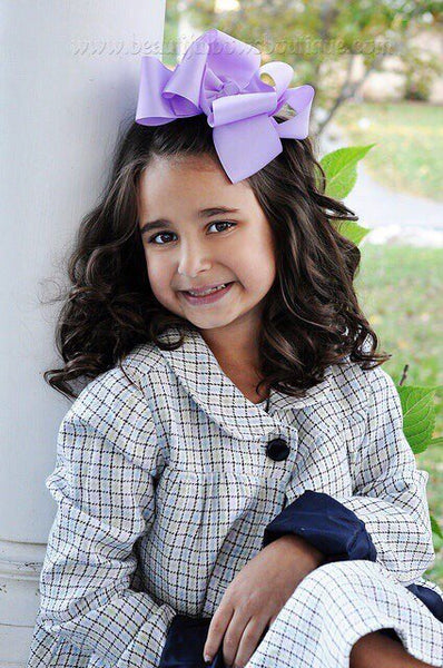 Extra Large Lavender Hair Bow, Lavender Baby Headband Toddler