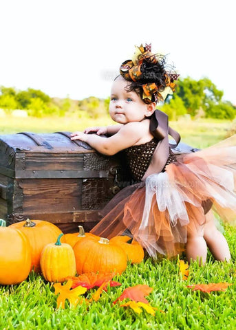 Fall Tutu Dress and Over the Top Bow