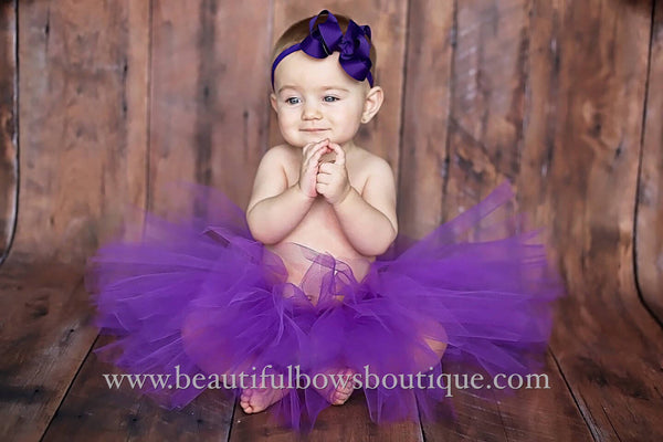 Purple Baby Tutu Infant Girl Cake Smash
