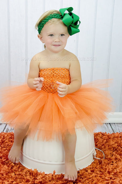 Pumpkin Orange Fall Baby Tutu Dress