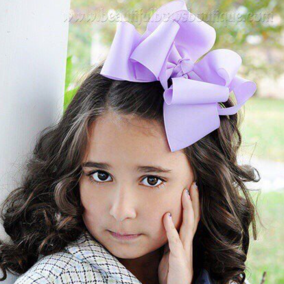 Extra Large Lavender Hair Bow, Lavender Baby Headband Toddler