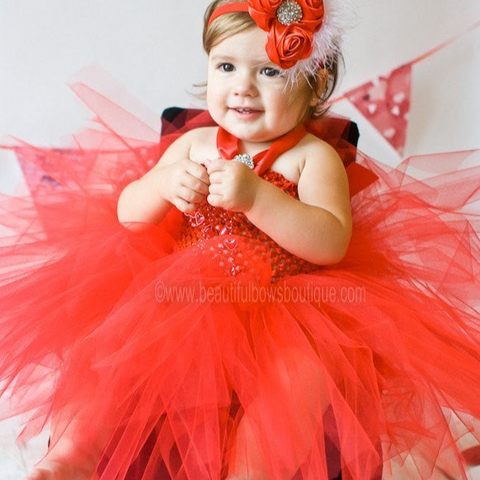 Red Tutu Dress Full and Fluffy