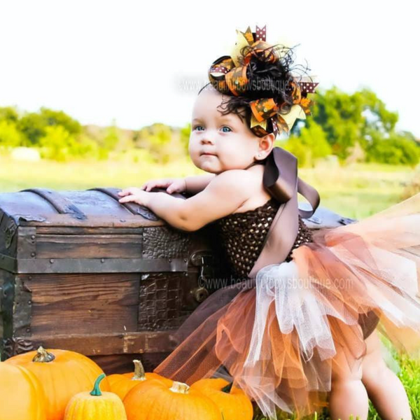 Fall Tutu Dress and Over the Top Bow