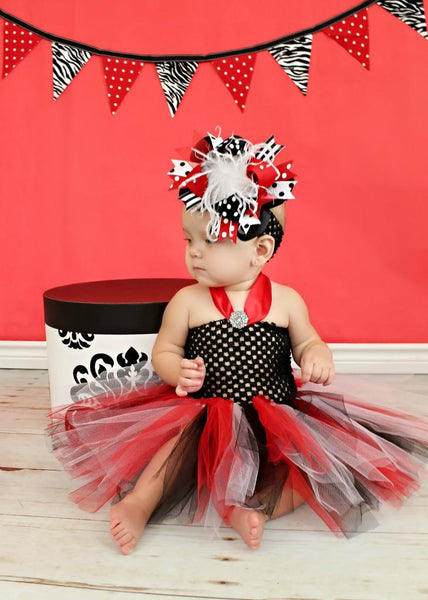 Girls Black and Red Baby Tutu Dress Holiday Baby Girl