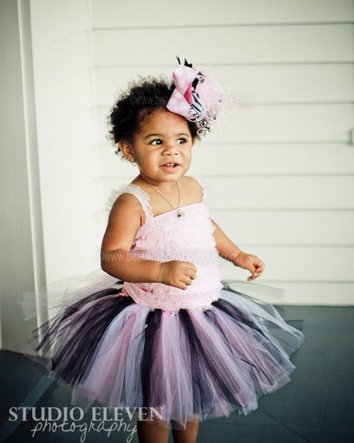 solamente Increíble Desnatar Buy Black and Pink Fluffy Tulle Baby Tutu Online at Beautiful Bows Boutique