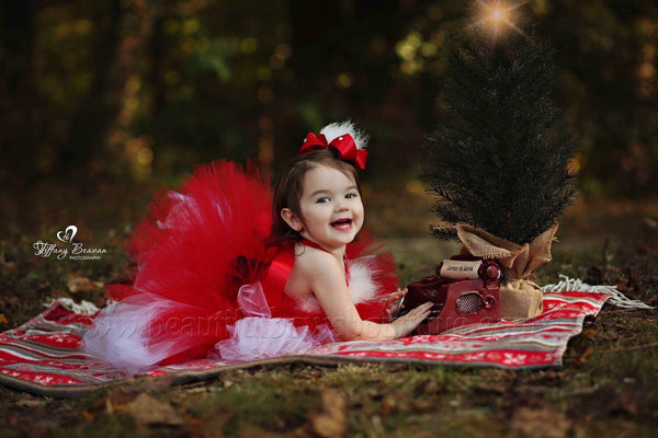 Christmas Mrs Claus Tutu Dress Baby Toddler