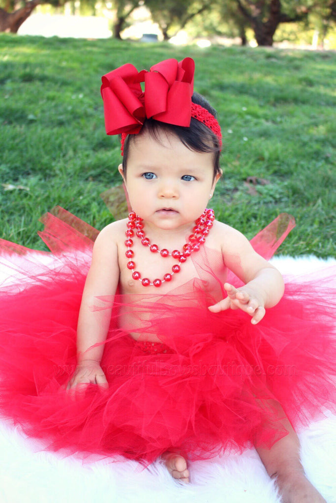 Buy Red Baby Tutu Set Holiday Infant Tulle Online at Beautiful Bows Boutique