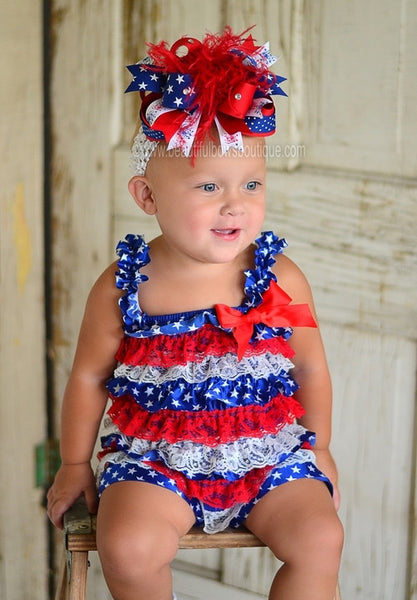 July 4th Baby Romper Outfit