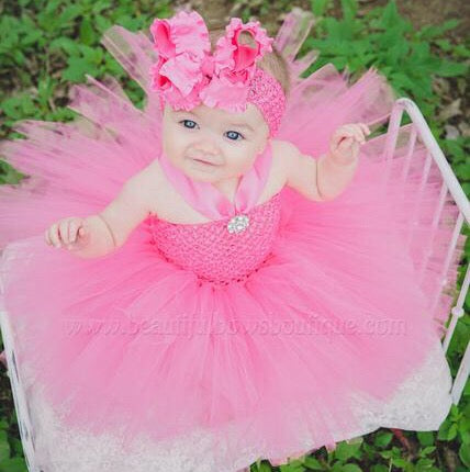 Bubblegum Pink Baby Tutu Dress