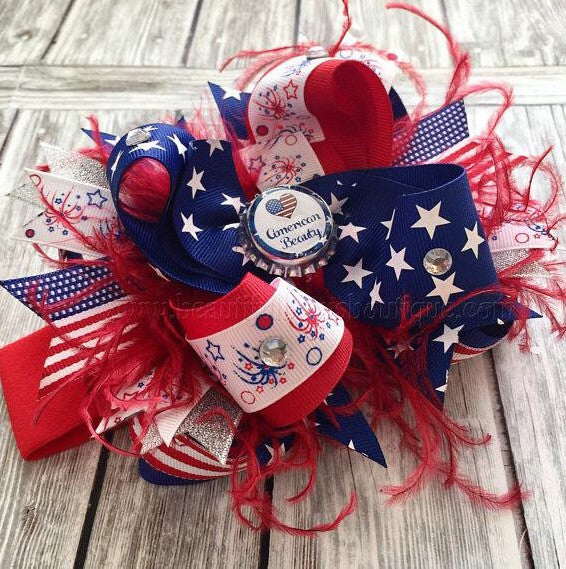 4th of July Baby Girl Pageant Headband