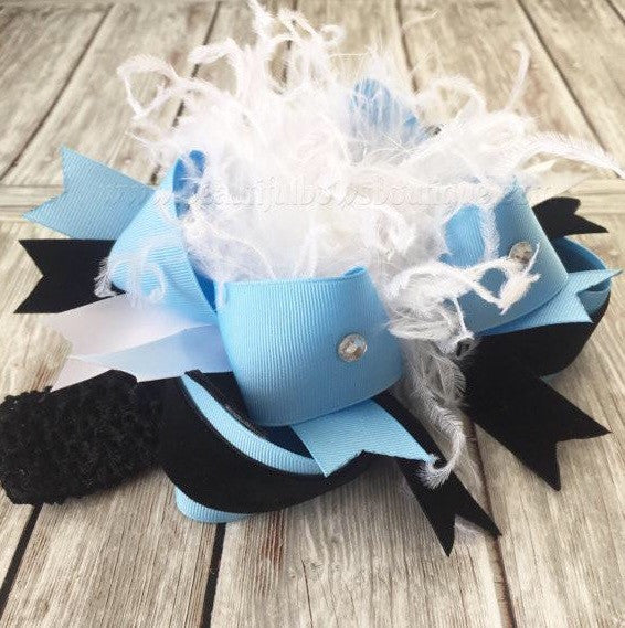 Alice in Wonderland Over the Top Hair Bow