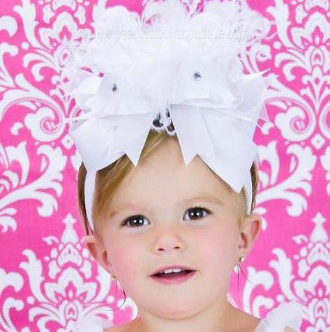 Stars Tulle Gold Bows- Baby Tulle Bow clips headband pastel sparkly  birthday bows