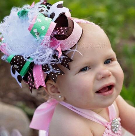 Buy Large Pink Hair Bow, Pink Baby Headband, Huge Pink Baby Bow Online at  Beautiful Bows Boutique