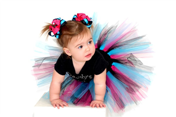 Custom Pigtail Bow Set Infant Toddler Girl-Choose Color