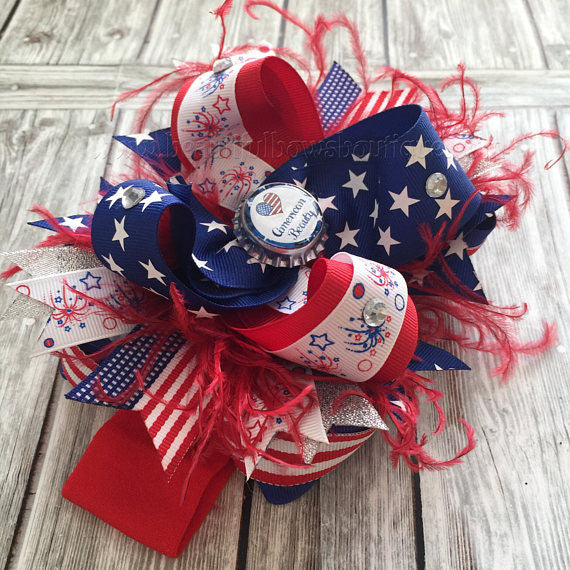 4th of July Baby Girl Pageant Headband