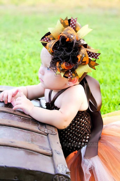 Fall Tutu Dress and Over the Top Bow