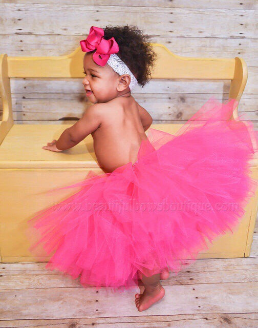Hot Pink Baby Tutu Cake Smash Outfit