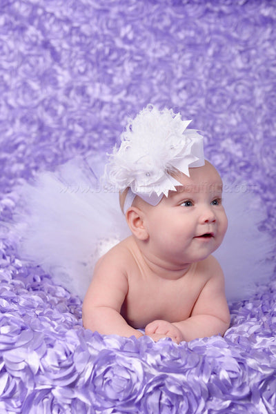 White Infant Tutu Newborn Photo Prop Outfit
