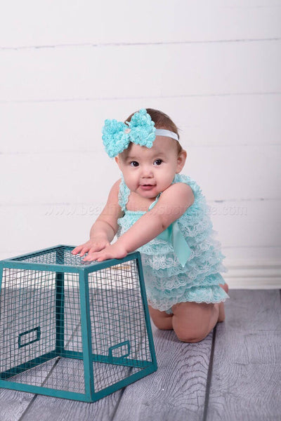 Baby Blue Petti Romper Toddler Girl