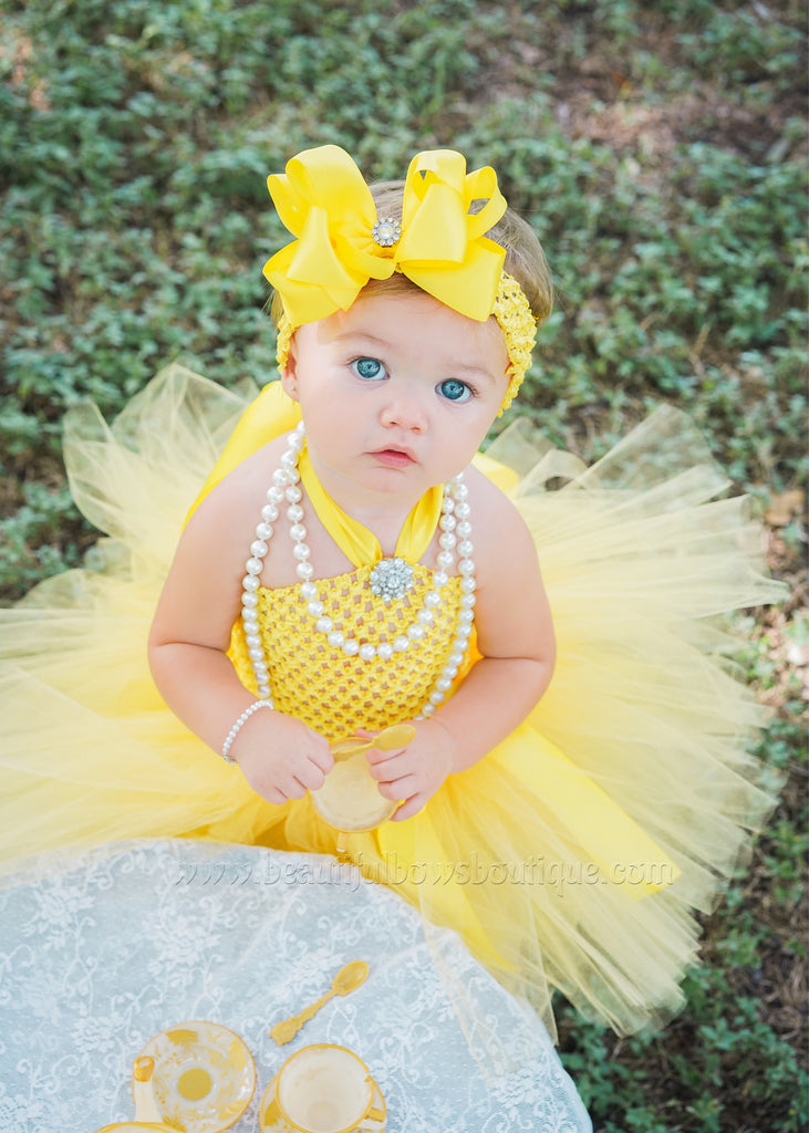 Buy Yellow Princess Tutu Dress,Bright Yellow Baby Tutu Dress,Yellow ...