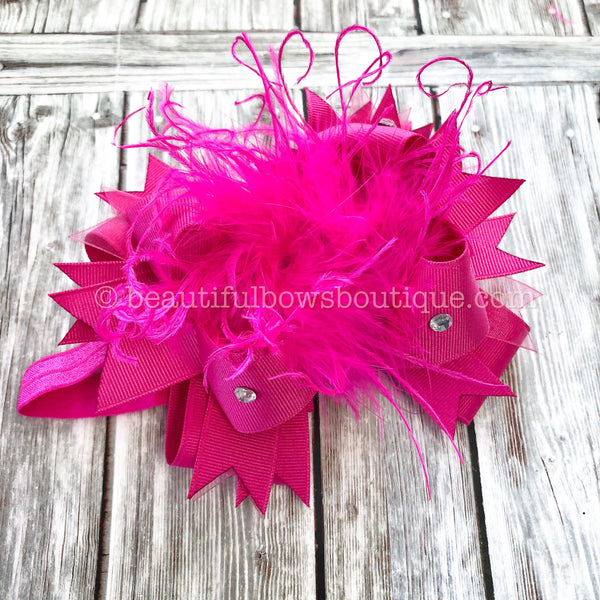Newborn Girl Gift Infant Bow Headband Hot Pink Baby Shower Gift Welcome Baby Gift Unique New Mom Gift New Baby Girl Gifts Bows and Headbands