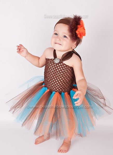 Fall Baby Tutu Dress Outfit Thanksgiving Colors