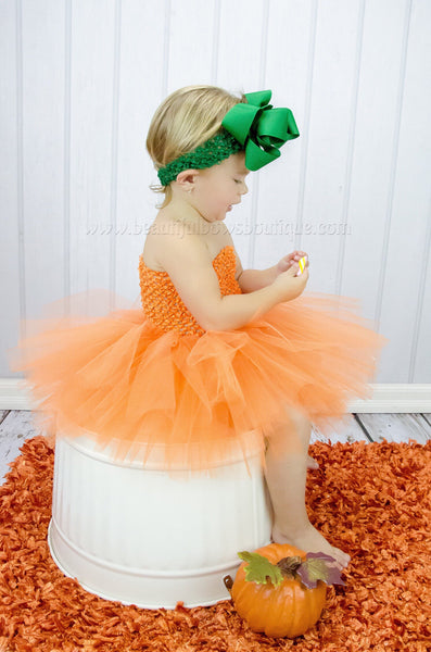Pumpkin Orange Fall Baby Tutu Dress