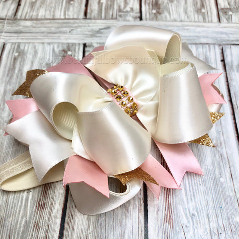 Floral GG Fashion Hairbow  Buy Hair Bow from BeChicBabyBoutique