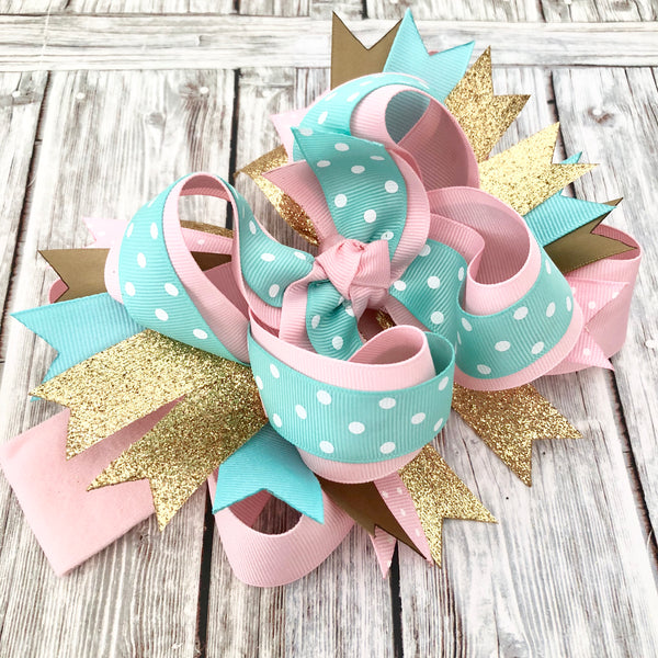 Custom Stacked Hair Bow, Made to Match Stacked Bows
