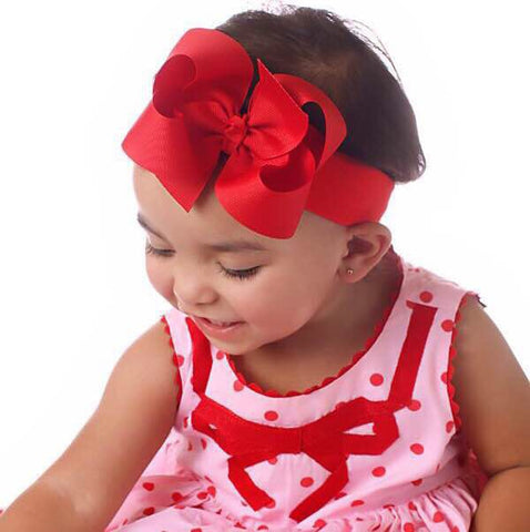 Brown Squares Girl Bow, Customized Baby Girl Headbands, Head Wraps and –  Adoracions Boutique