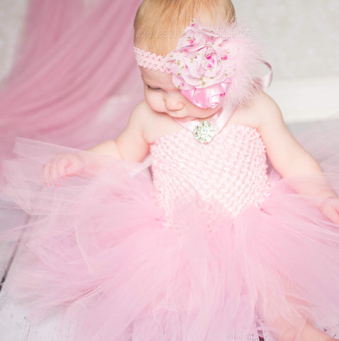Pink Baby Tutu Dress, Baby Girl Pink Tutu Dress, Pink Baby Tutu Outfit