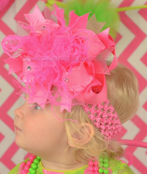 Big Boutique Hot Pink Bow Headband